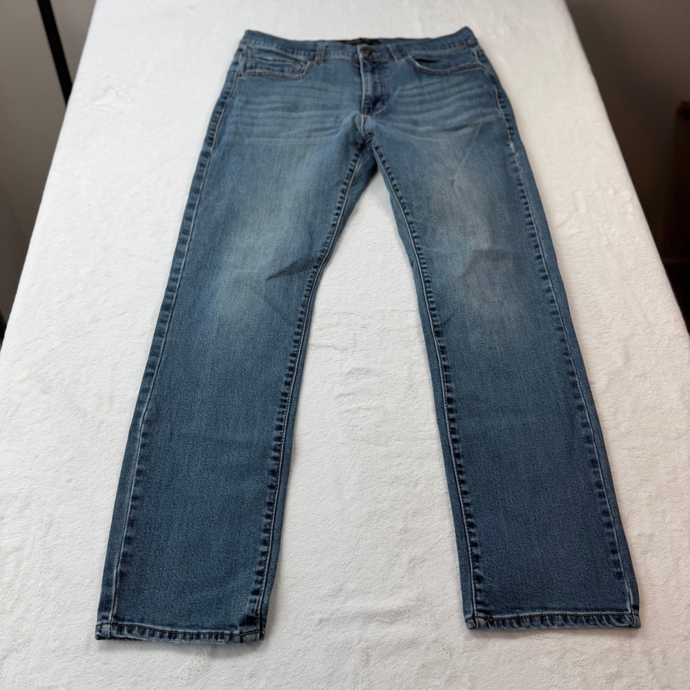 Bailey's Pt. Straight Leg Jeans Mens 34x32 Blue Good Medium Wash Stretch Denim